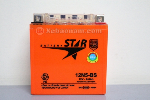 Acquy Star 12N5-BS 12V - 6.0Ah (Cam)