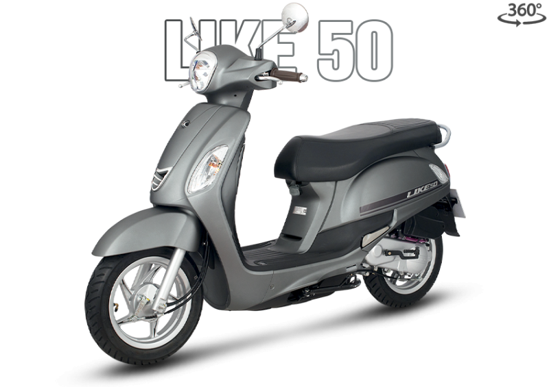 Xe Ga 50cc Kymco Like Xám New (Chân chống điện)