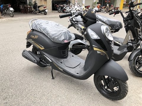 Xe ga 50cc Elite Đen Nhám ► Chính hãng Sym không cần bằng lái 16 tuổi đi được
