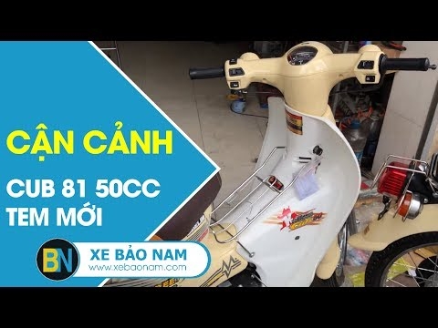 Xe máy Cub 81 50cc đời mới 2018 ► Tem mới Street cực chất